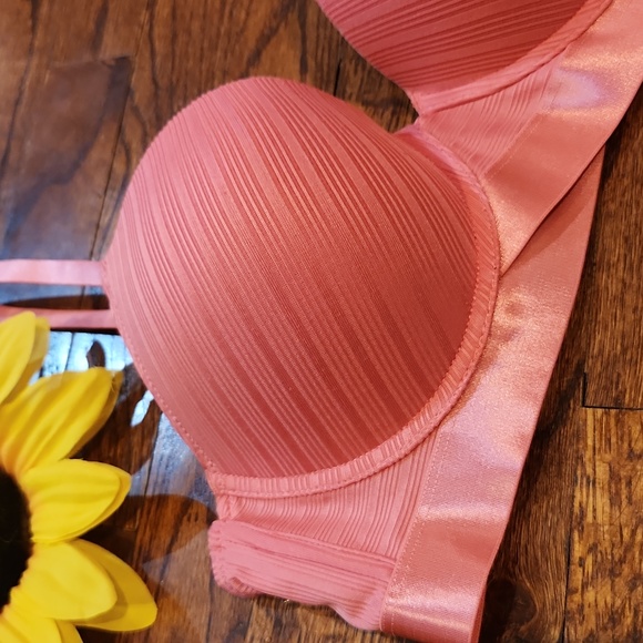 Orange Ribbed Bra - Picture 2 of 9